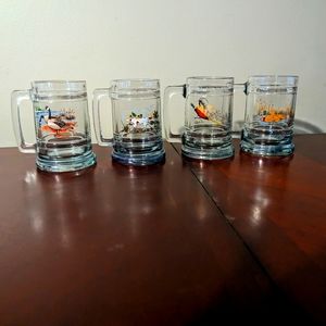 Vintage GH lass hunting beer mugs set of 4